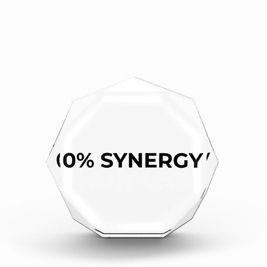 0% Synergy Minimalist Acrylic Desk Block フォトブロック (正面)