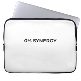 0% Synergy Minimalist Typographic Laptop Sleeve ラップトップスリーブ