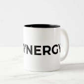 0% Synergy Typographic Minimalist  ツートーンマグカップ (正面右)