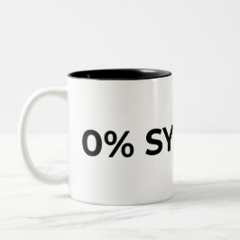 0% Synergy Typographic Minimalist  ツートーンマグカップ