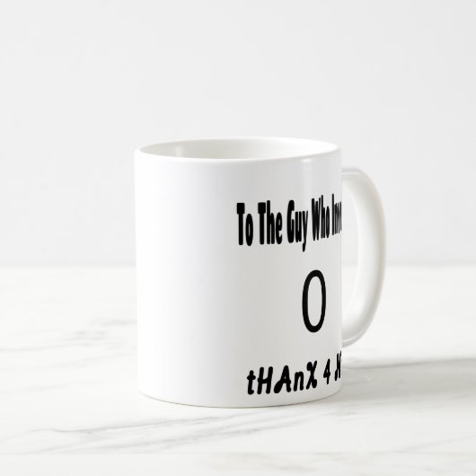 0 Thanx 4 N番目の数学先生を発明した男へ コーヒーマグカップ (正面右)