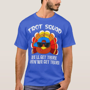 0 Turkey Trot Squad おもしろい ThanksgivingランニングのCos Tシャツ