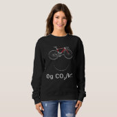 0g Co2 Km Bicyle Smile Cyclist Bicycle Cycling ON  スウェットシャツ (正面フル)