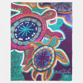 0riginal原生の芸術の60x80カメ毛布 フリースブランケット