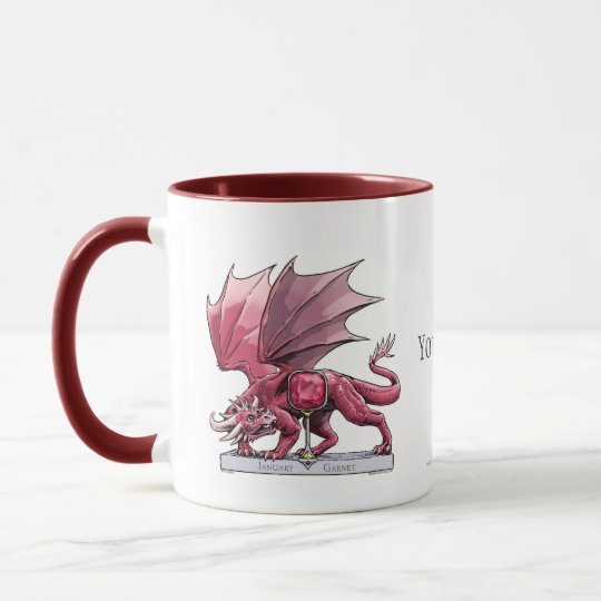 1月birthstoneのドラゴン ガーネット マグカップ Zazzle Co Jp