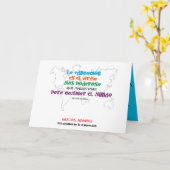 1º dame nombres. La educación cambia el mundo.  カード (黄色い花)