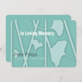 1あなたの背景色の告別式を選んで下さい 招待状 (正面/裏面)