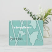 1あなたの背景色の告別式を選んで下さい 招待状 (スタンド正面)