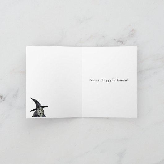 1おかしなハロウィンカード – 甘えん坊の子供 シーズンカード (内部)