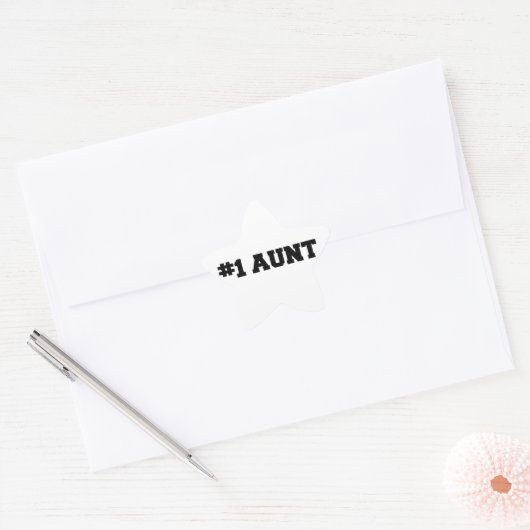 #1おばさん#1おばさん1おばさん最高の 星シール (封筒)