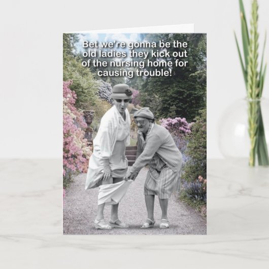 1おもしろいハッピーバースデー – 旧トラブルメーカー シーズンカード (正面)