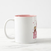 #1お母さん ツートーンマグカップ (左)