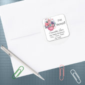 1お洒落.5インチまたは3インチアドレスのステッカーを移動 スクエアシール