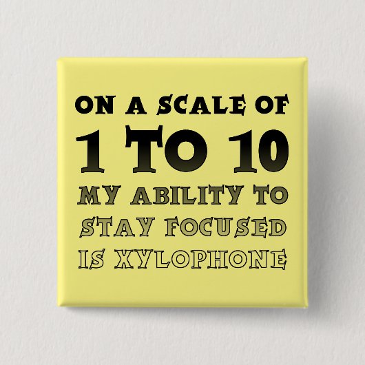 1から10のフォーカスされたボタンバッジのスケおもしろいールで 缶バッジ (正面)