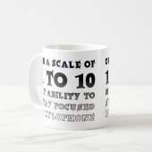1から10までの集中力バラエティマグ コーヒーマグカップ (正面左)