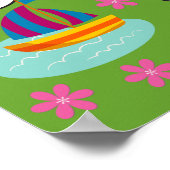 1から10インチまで数フランスのえる ポスター (角)