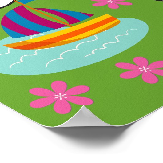 1から10インチまで数フランスのえる ポスター (角)