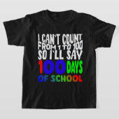 1から100まで数えられないので、100Tシャツと言おう Tシャツ (レイダウン)