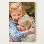 1かモダンパーソナライズされた月に2枚の写真 プランナー手帳 (裏面)