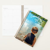 1かモダンパーソナライズされた月に2枚の写真 プランナー手帳 (ディスプレー)