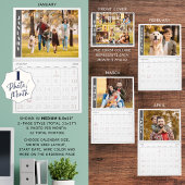 1かモダン月独身の当たりの写真とコラージュの表紙 カレンダー