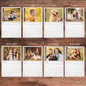 1かモダン月独身の当たりの写真とコラージュの表紙 カレンダー