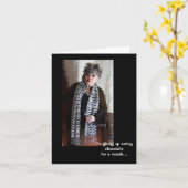 1か与え月のグリーティングカードのチョコレート カード (黄色い花)