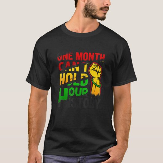 1か月でアフリカの歴史を持つことができる Tシャツ (正面)