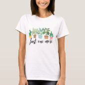 1つだけの植物/屋内植物ライフママホワイト Tシャツ (正面)