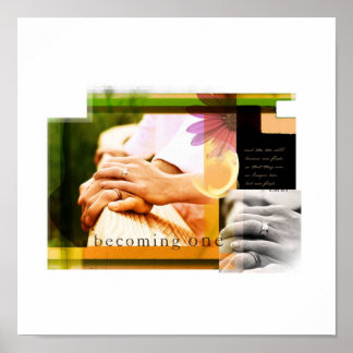 1つになる（マーク10:8） ポスター