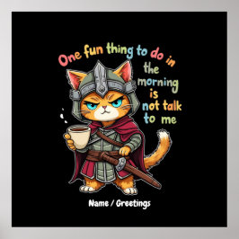 1つのおもしろいが私と話さないこと ポスター