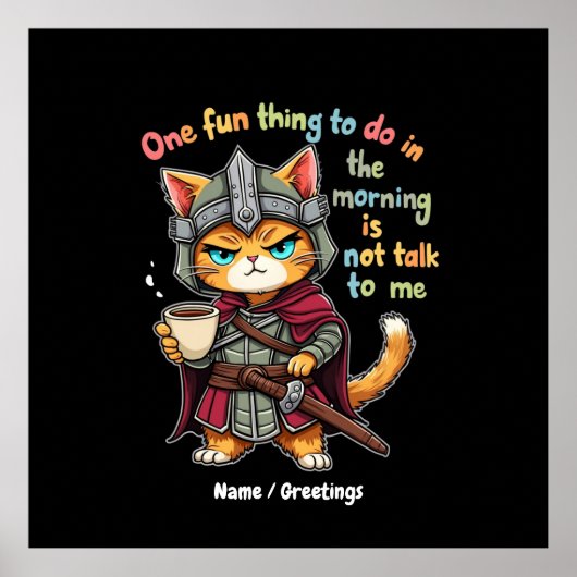 1つのおもしろいが私と話さないこと ポスター (正面)