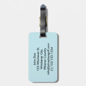 1つのおもしろいなゴルフ・ボールの穴、ゴルファーのギフト ラゲッジタグ (裏面縦)