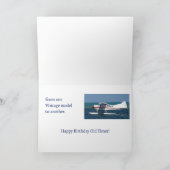 1つのおもしろいモデル30番目のカードからのヴィンテージブッシュ飛行機 カード (内部)