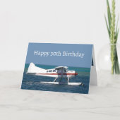 1つのおもしろいモデル30番目のカードからのヴィンテージブッシュ飛行機 カード (正面)