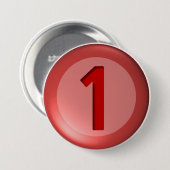 1つのお洒落ボールボタン 缶バッジ (正面&裏面)