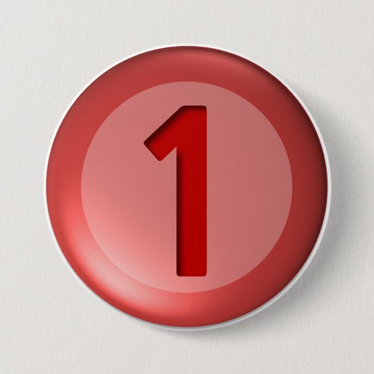 1つのお洒落ボールボタン 缶バッジ (正面)