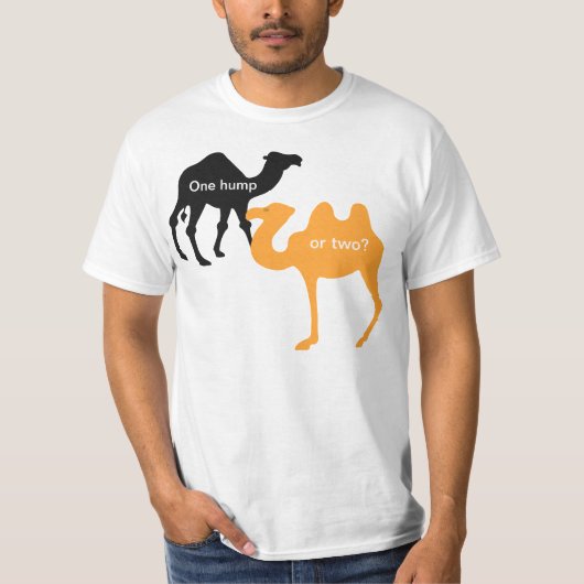 1つのこぶか2か。 Tシャツ (正面)