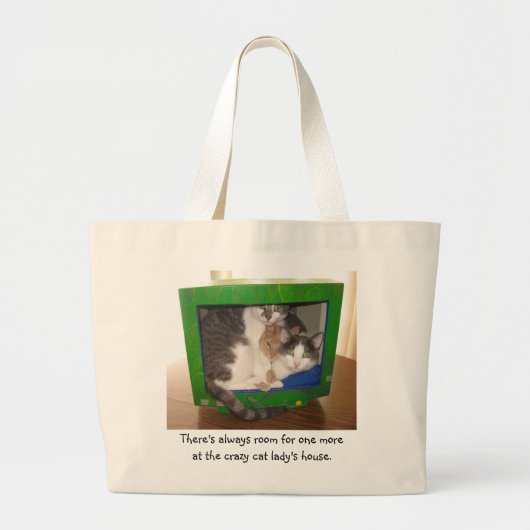 1つのためのもっと部屋が常にあります ラージトートバッグ (正面)