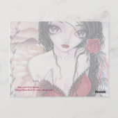 1つのみのハート – はがき (裏面)