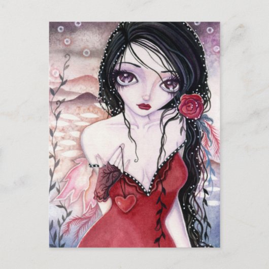 1つのみのハート – はがき (正面)