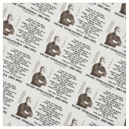 1つのアイディアを取り上げるそのアイディアあなたの生活引用文 ファブリック (見本)