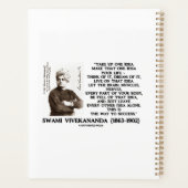 1つのアイディアを取り上げるそのアイディアあなたの生活引用文 プランナー手帳 (裏面)