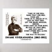 1つのアイディアを取り上げるそのアイディアあなたの生活引用文 ポスター (正面)