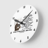 1つのアイディアを取り上げるそのアイディアあなたの生活引用文 ラウンド壁時計 (傾斜)