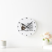 1つのアイディアを取り上げるそのアイディアあなたの生活引用文 ラウンド壁時計 (ホーム)