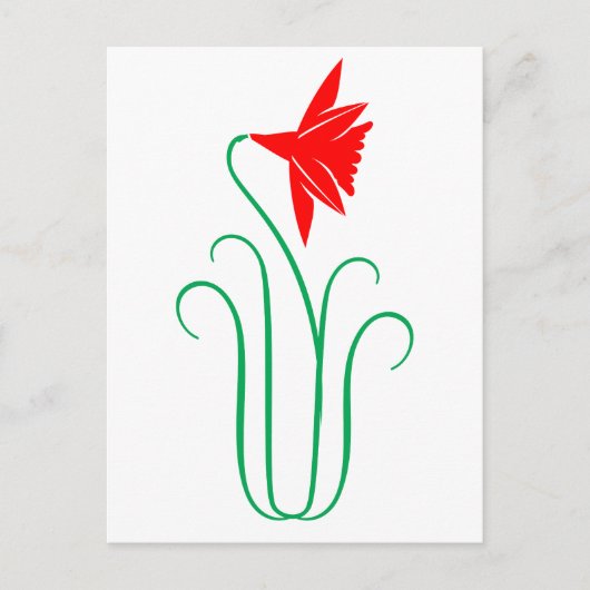 1つのエレガント花見 ポストカード (正面)