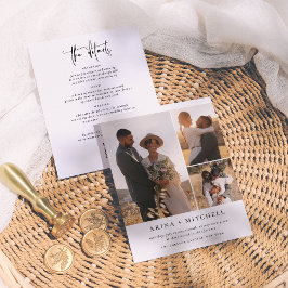 1つのエレガントQRコード3の写真で予算を全て結婚削減