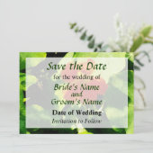 1つのオレンジ色のNasturtium日付を保存 セーブザデート (スタンド正面)