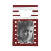 1つのカスタマイズ写真を愛するパパ白いバーガンディ クレジットカード栓抜き (裏面)